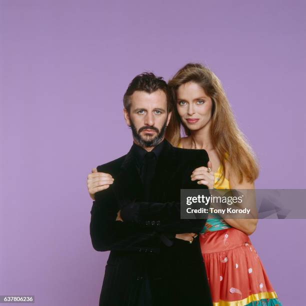 Ringo Starr and His Wife Barbara Bach, circa 1981.