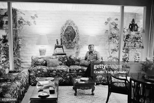 Kirk Douglas at Home in Beverly Hills