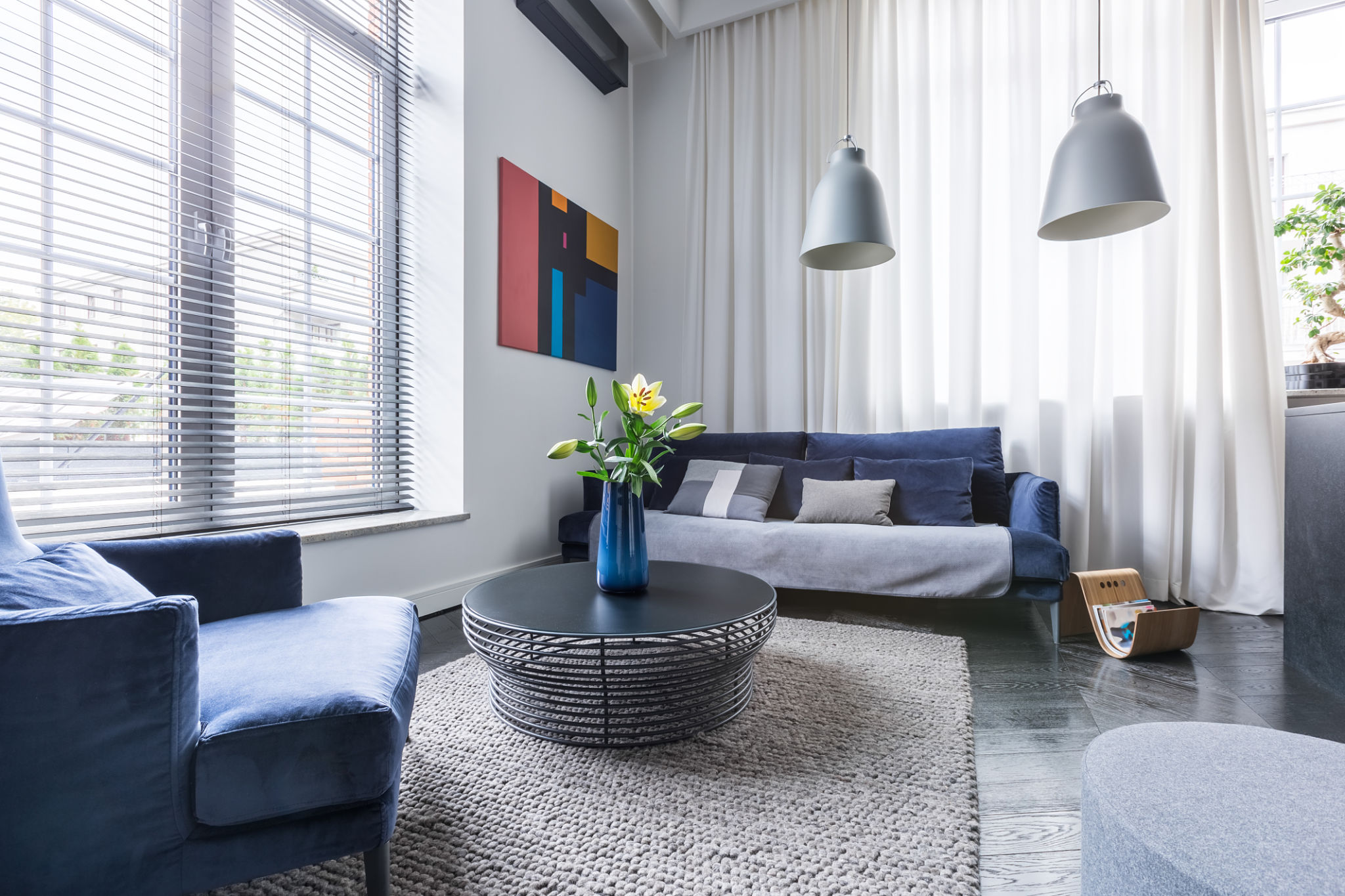Living room with upholstered furniture Living room with upholstered furniture