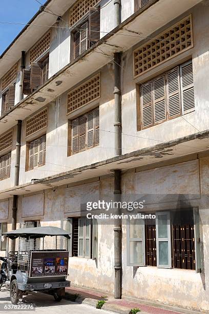 tuol sleng genocide museum - cambodian khmer rouge tourism stock pictures, royalty-free photos & images