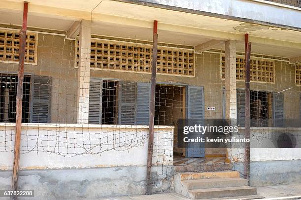 tuol sleng genocide museum - cambodian khmer rouge tourism stock pictures, royalty-free photos & images