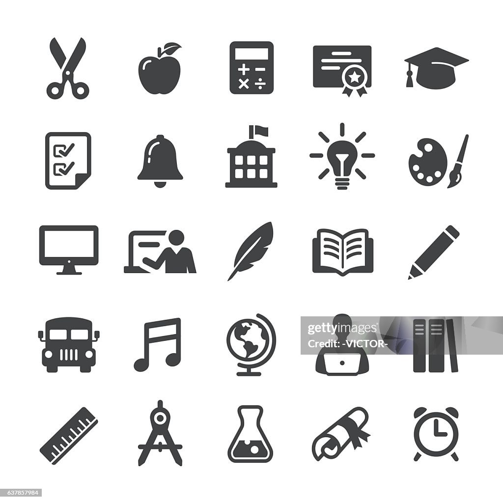 Education Icon Set - Smart Series
