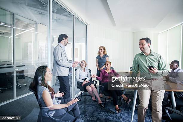 business team meeting conference room - boardmember stock pictures, royalty-free photos & images