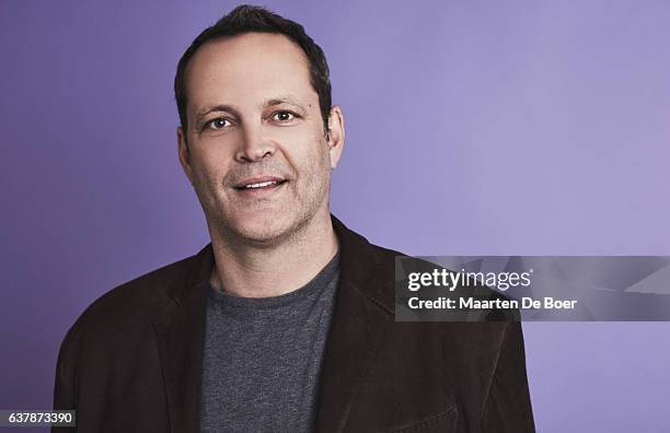 Vince Vaughn of DirecTV's 'Fear with Tim Ferriss' and 'Undeniable with Joe Buck' poses in the Getty Images Portrait Studio at the 2017 Winter...