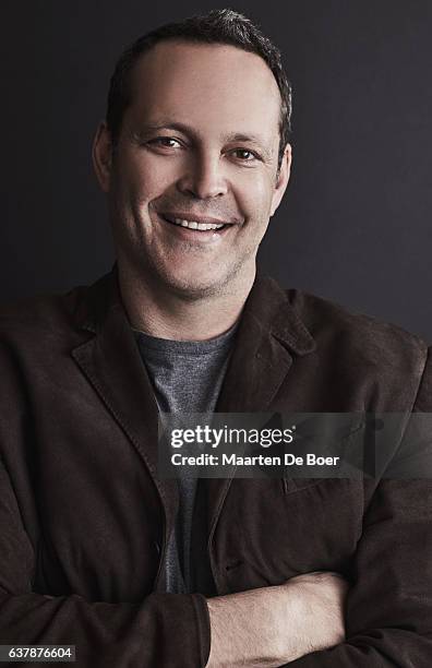 Vince Vaughn of DirecTV's 'Fear with Tim Ferriss' and 'Undeniable with Joe Buck' poses in the Getty Images Portrait Studio at the 2017 Winter...