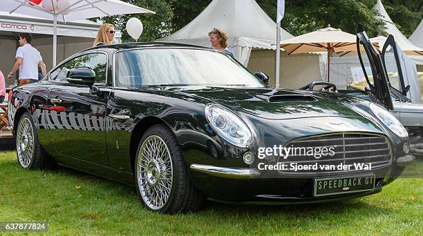 david brown speedback gt retro design sports car - aston martin db6 stock pictures, royalty-free photos & images