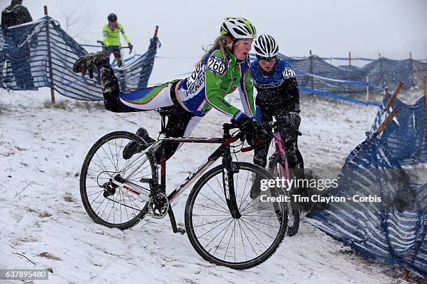 Madeline Smith from Colton, New York in action in the Women's Junior 15-16 competition during the Cyclocross National Championships on January 7th,...