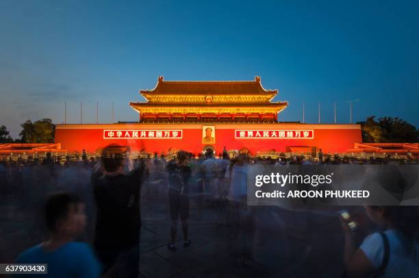 tienanmen in beijing, china - garden gate rose stock pictures, royalty-free photos & images