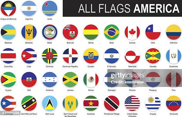 flags of america - dominican republic stock illustrations