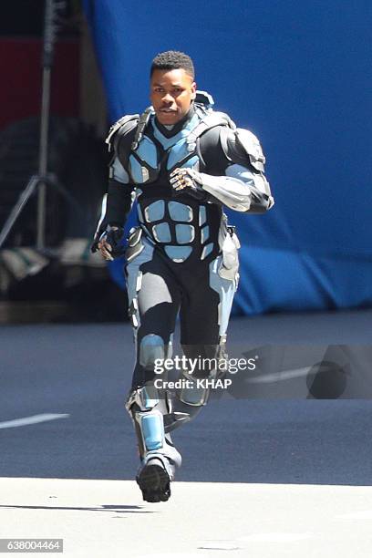 John Boyega is seen filming Pacific Rim - Maelstrom on January 7, 2017 in Sydney, Australia.