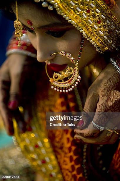 indian bride - mehndi stock pictures, royalty-free photos & images
