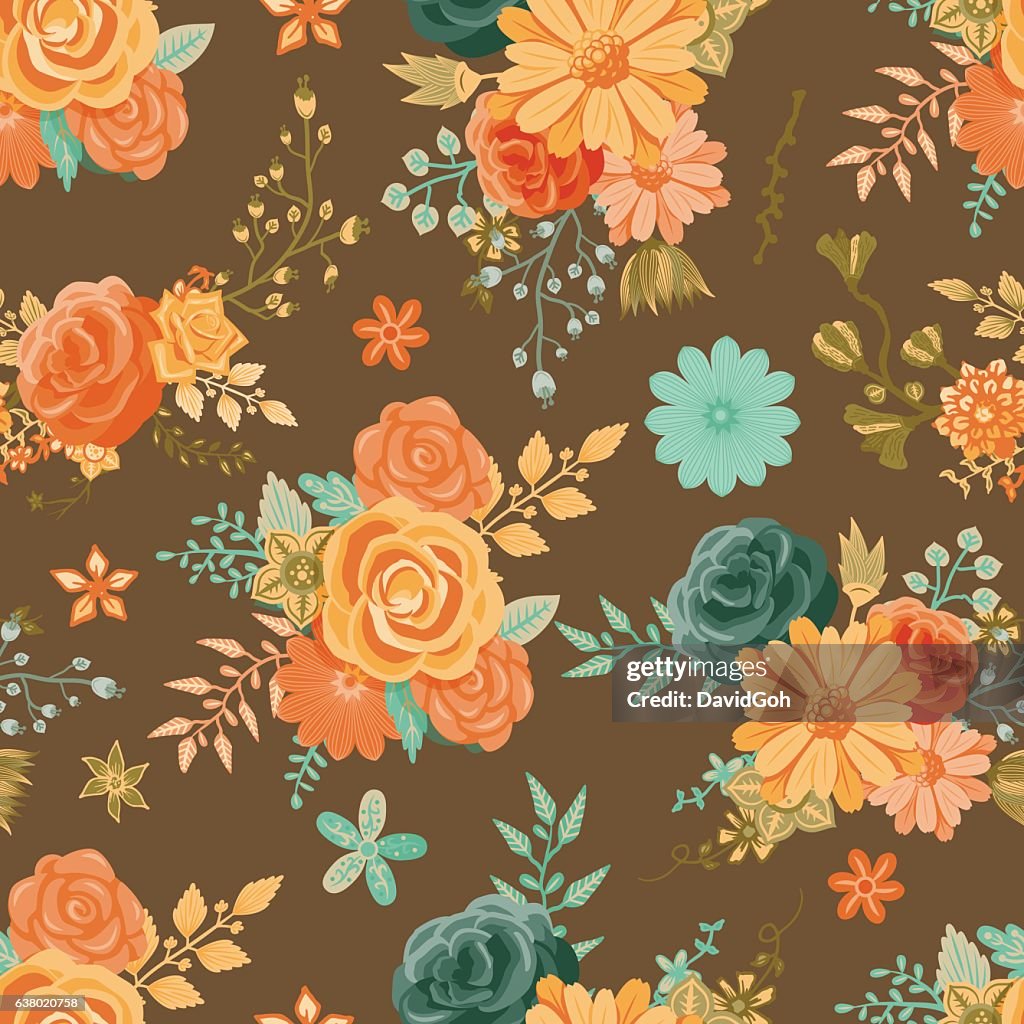 Seamless Floral Pattern High-Res Vector Graphic - Getty Images