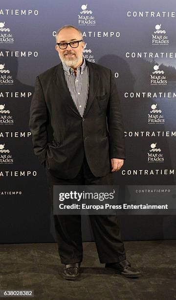 Alex de la Iglesia attends the 'Contratiempo' premiere party photocall at the Reina Sofia Museum on January 4, 2017 in Madrid, Spain.