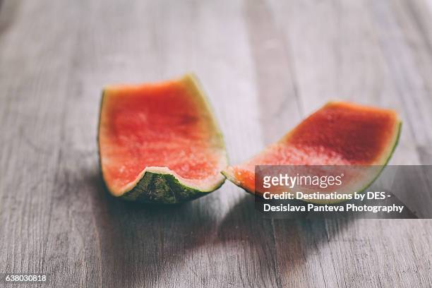 watermelon rinds - peel stock-fotos und bilder