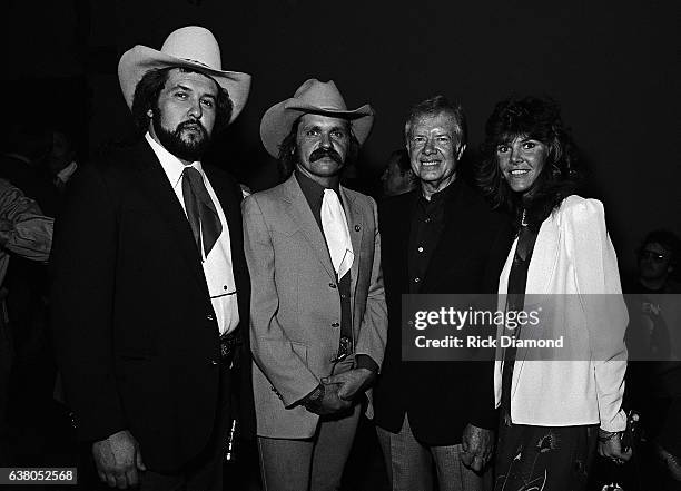 Rick Rentz Concert Services, David Corlew CDB Manager and Carolyn Corlew CD band member during Charlie Daniels Band Benefit for Jimmy Carter's...