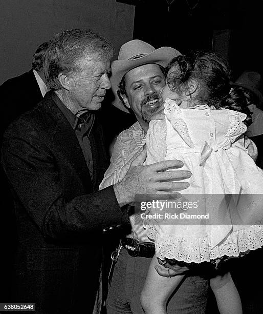Jimmy Carter and Alex Hodges Nederlander Concerts, during Charlie Daniels Band Benefit for Jimmy Carter's Presidential Campaign at The Fox Theater in...