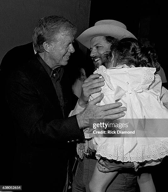 Jimmy Carter and Alex Hodges Nederlander Concerts, during Charlie Daniels Band Benefit for Jimmy Carter's Presidential Campaign at The Fox Theater in...