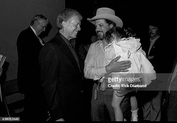 Jimmy Carter and Alex Hodges Nederlander Concerts, during Charlie Daniels Band Benefit for Jimmy Carter's Presidential Campaign at The Fox Theater in...