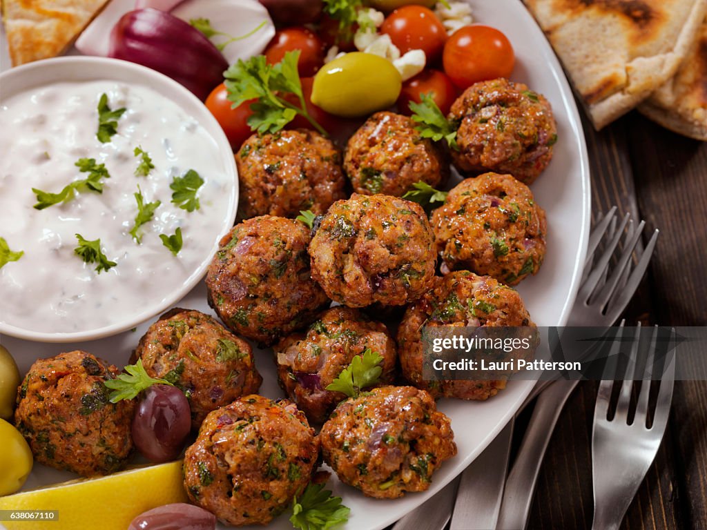 100% Lamb -Greek Meatball Platter