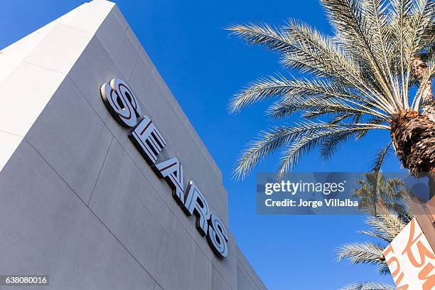 the front of the sears store inside a mall galleria - willis tower stock pictures, royalty-free photos & images