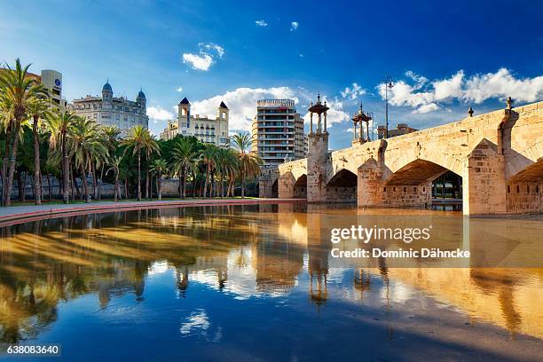 "pont de mar" bridge (valencia. spain) - valencia spanien stock-fotos und bilder