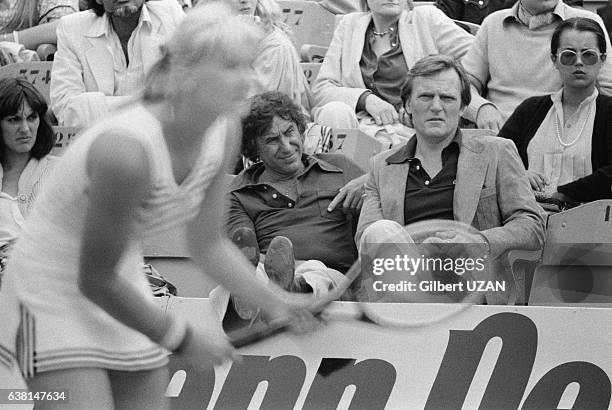 Le Baron Edouard-Jean Empain lors des internationaux de France à Roland-Garros le 3 juin 1979, à Paris, France.