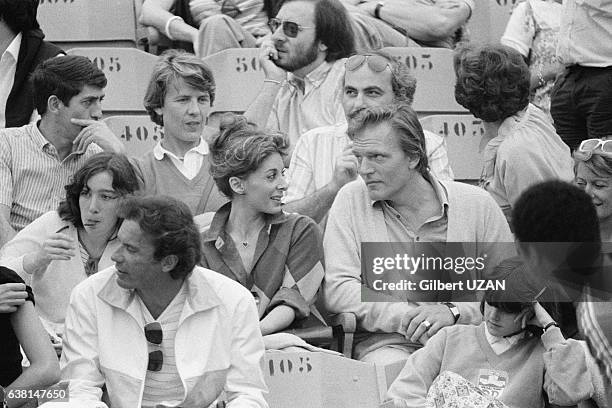 Le Baron Edouard-Jean Empain lors des internationaux de France à Roland-Garros le 3 juin 1979, à Paris, France.