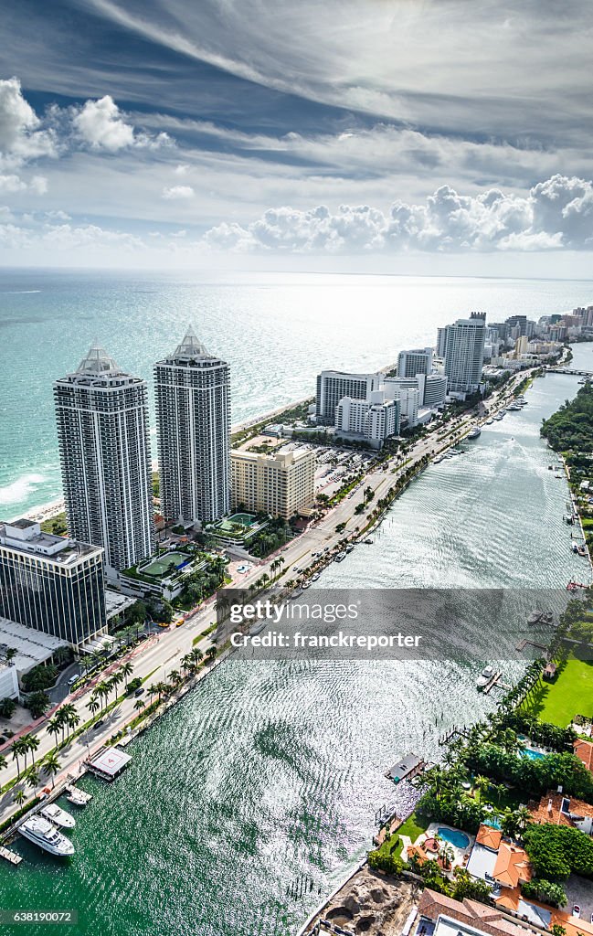 Fort Lauderdale strip aerial view