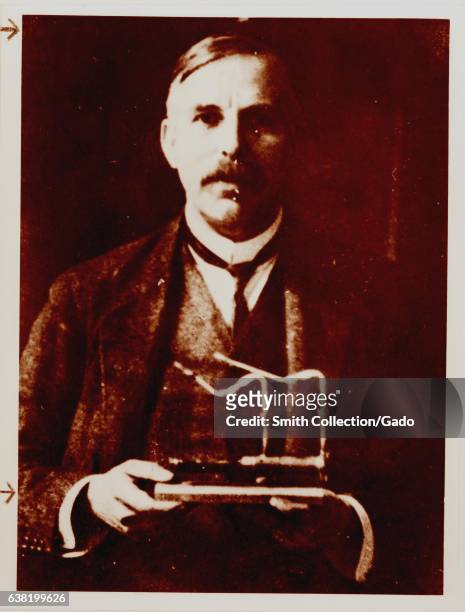 Portrait of Ernest Rutherford, winner of the Nobel Prize in chemistry and known as the father of nuclear physics, 1900. Image courtesy US Department...