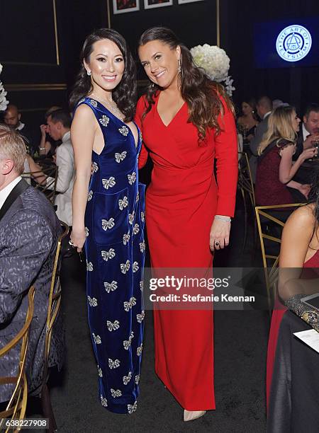 Event co-chair Christine Chiu and founder of the Art of Elysium Jennifer Howell attend The Art of Elysium presents Stevie Wonder's HEAVEN -...