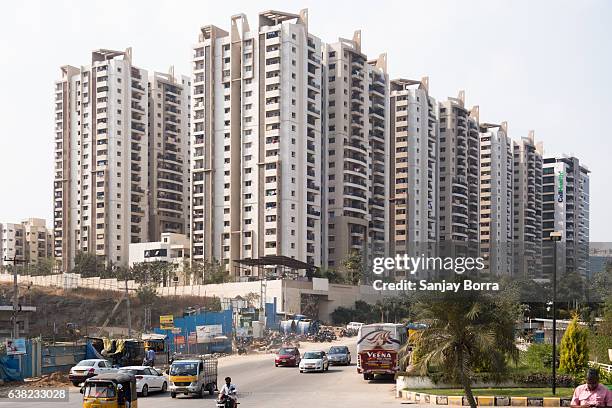 hyderabad, india - january 11,2017 housing sales dipped 44 percent following demonetisation by government of india on november 08 according to a report by knight frank india - hyderabad india stock pictures, royalty-free photos & images