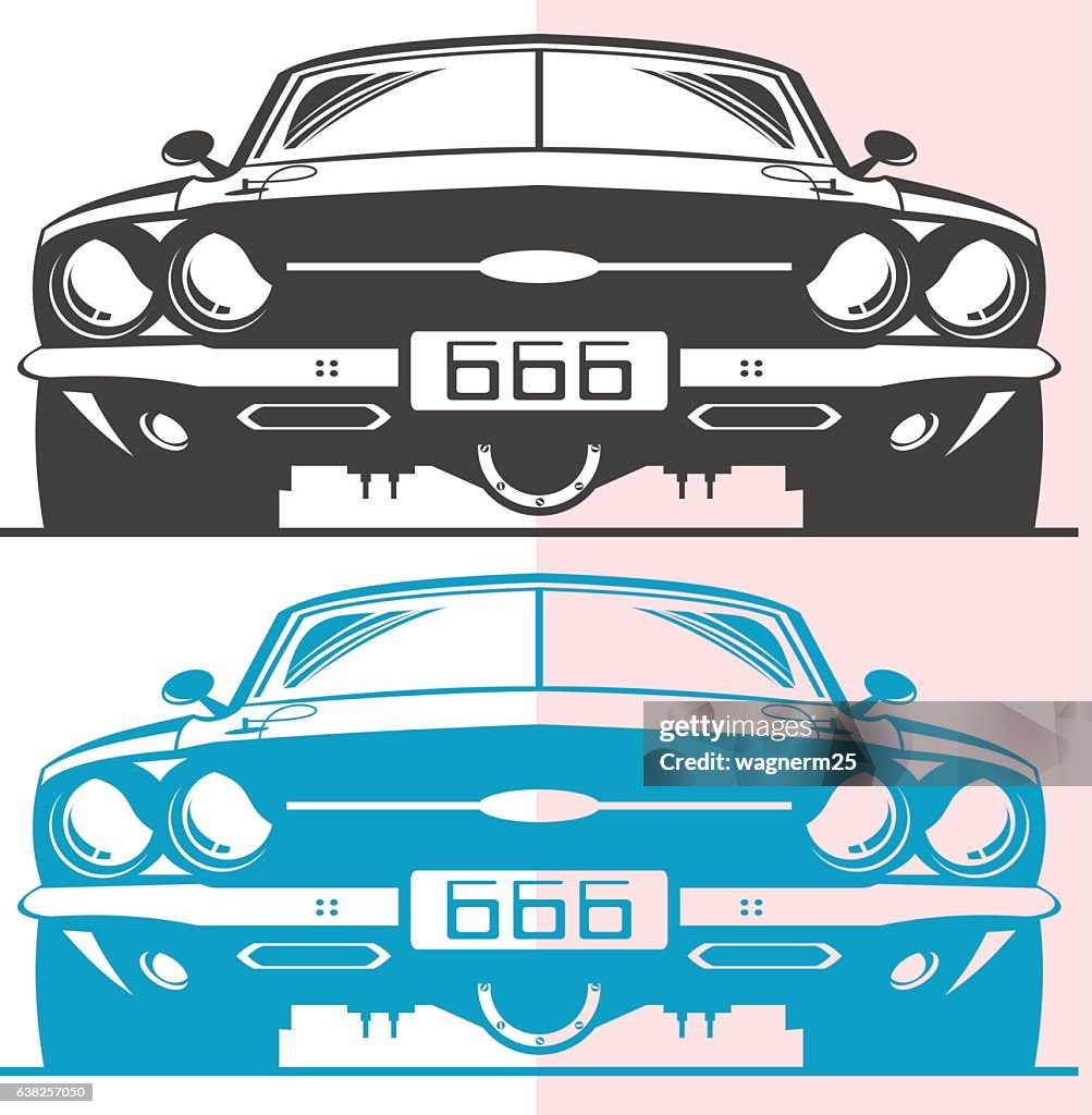 Fictitious muscle car