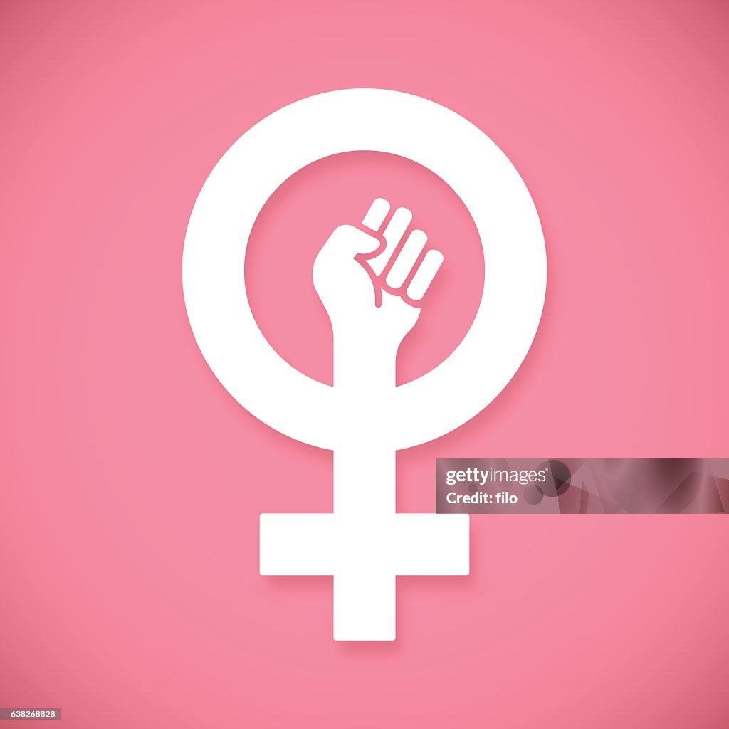 Female Power Raised Fist