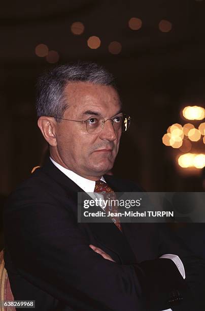 Jean Arthuis, homme politique, le 24 septembre 1996 à Deauville, France.