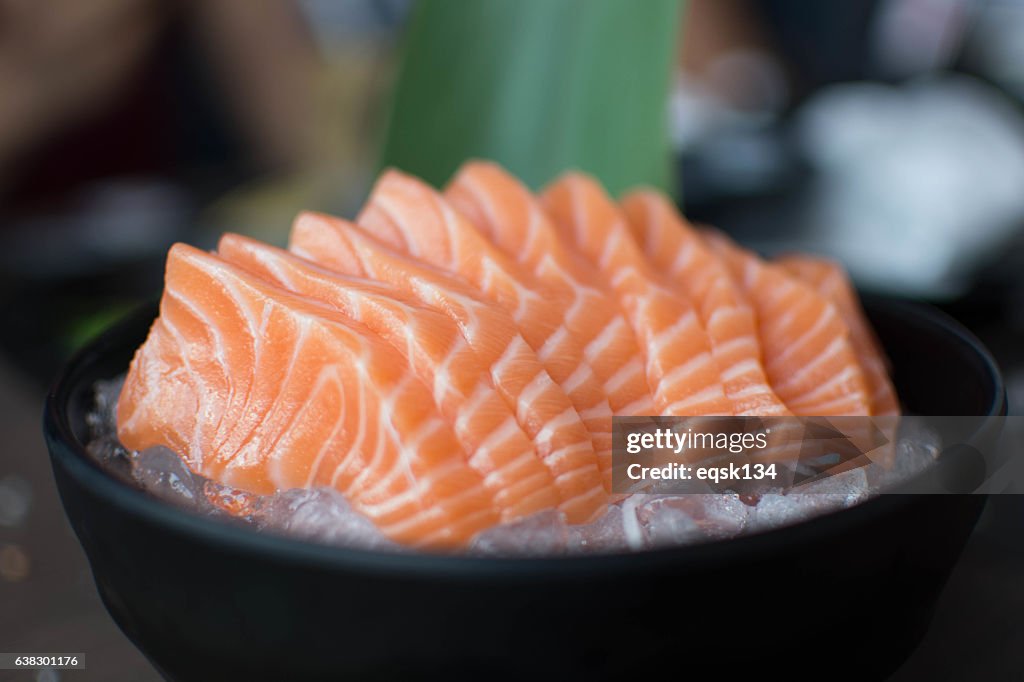 Salmon sashimi - Japanese food