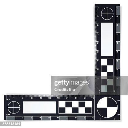 Normagraphic Ruler Forensic Police Evidence Ruler High-Res Vector Graphic - Getty Images