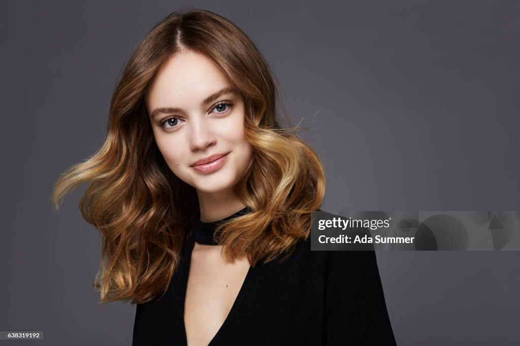 Woman with ombre hair