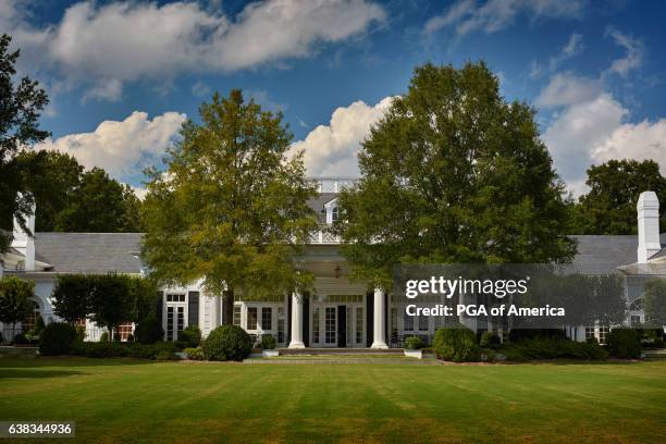 Charlotte, NC A view from the clubhouse of Quail Hollow Club on September 30, 2016 in Charlotte, North Carolina.