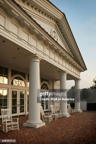 Charlotte, NC The clubhouse at Quail Hollow Club on September 30, 2016 in Charlotte, North Carolina.