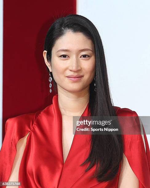 Actress Koyuki attends Max Factor Sk-2 promotional event on November 20, 2012 in Tokyo, Japan.