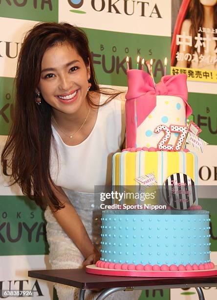 Personality Anne Nakamura attends press conference to promote her new book on September 23, 2014 in Tokyo, Japan.