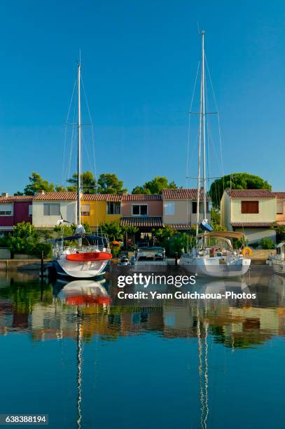 cap d'agde, herault, languedoc-roussillon,france - cap dagde stock pictures, royalty-free photos & images