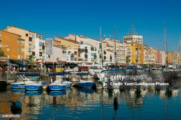 cap d'agde, herault, languedoc-roussillon,france - cap d'agde stock pictures, royalty-free photos & images