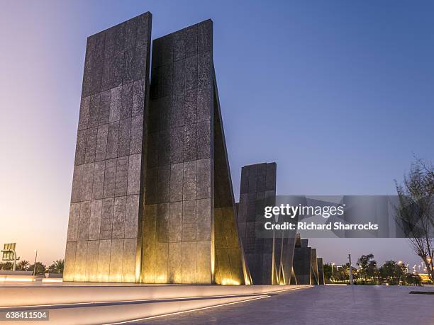 wahat al karama, abu dhabi - memorial stock pictures, royalty-free photos & images