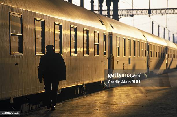 On strike in Paris, France, on December 15, 1992.