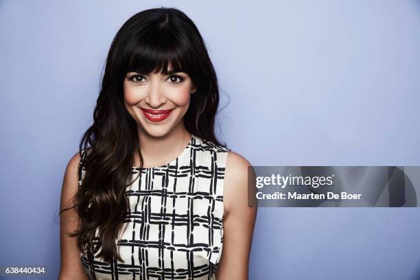 Hannah Simone from FOX's 'New Girl' poses in the Getty Images Portrait Studio at the 2017 Winter Television Critics Association press tour at the...