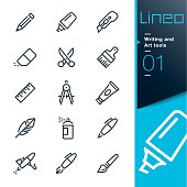 Lineo - Writing and Art tools line icons