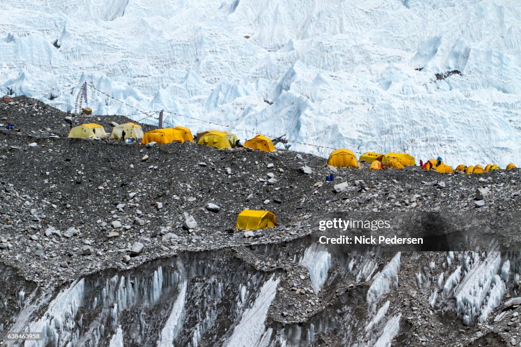 Climber's Tents at Everest Base Camp