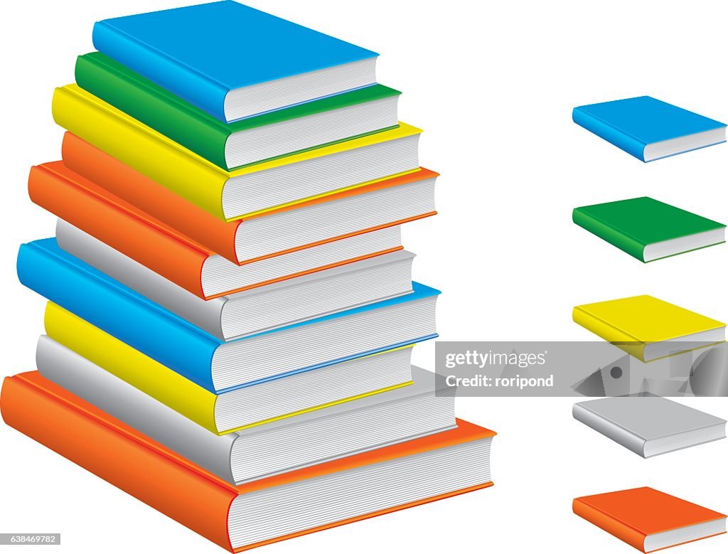 Stack Of Books High-Res Vector Graphic - Getty Images