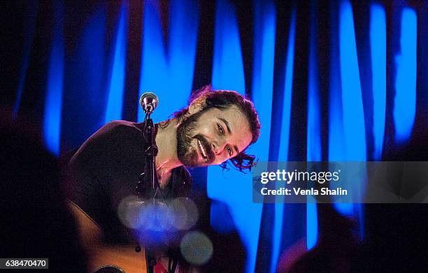 Simon Neil of Biffy Clyro performs at the NME Awards nominations party at Omeara London on January 12, 2017 in London, England.